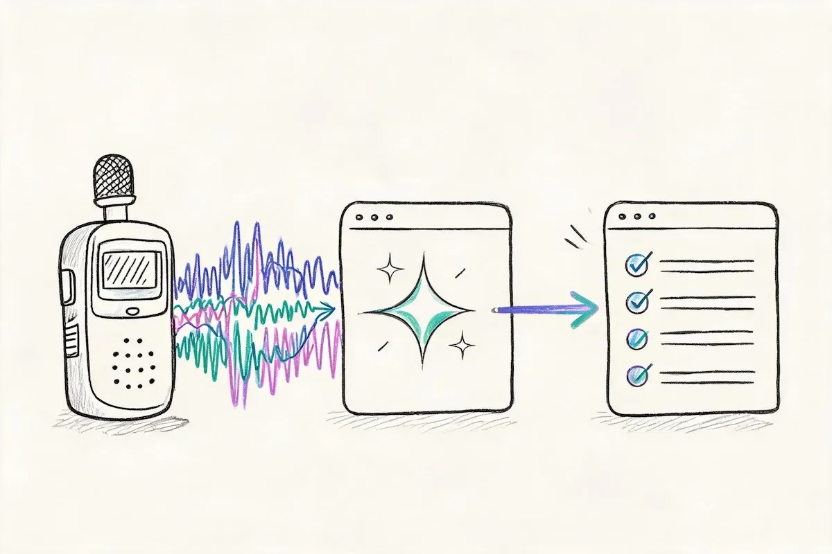 Audio to text converter producing an accurate transcript from a noisy recording