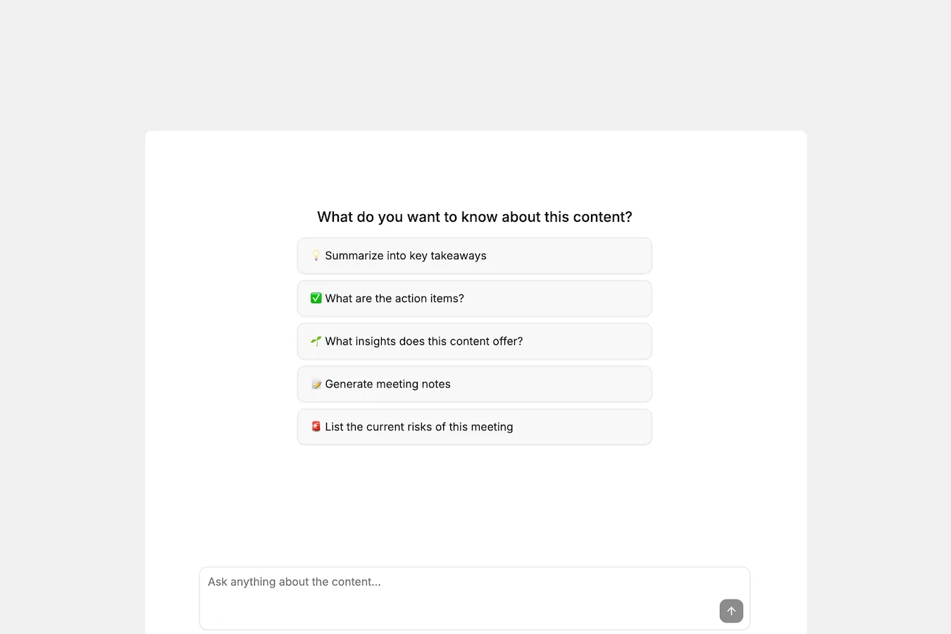Ask AI answer with a timestamp citation to the source recording